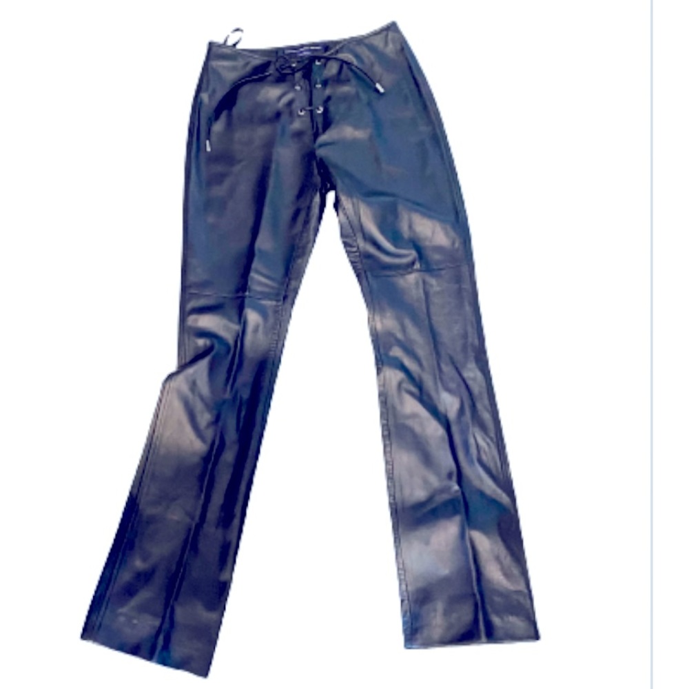 Ralph Lauren sport leather lace up pants size 4